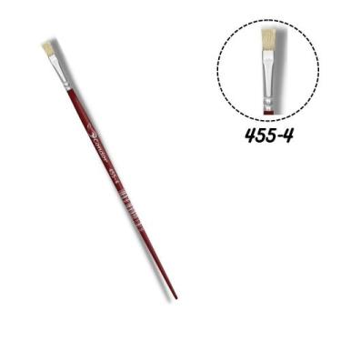 Imagem de Pincel Condor 455-04 Chato Plano Cerda Alvejada Cabo Curto