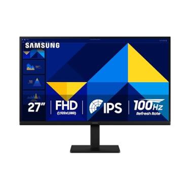 Imagem de SAMSUNG Monitor essencial de 27 polegadas (S30GD) com painel IPS e suporte apenas de inclinação, taxa de atualização de 100 Hz, design ergonômico, cuidados oftalmológicos avançados, modo de jogo,