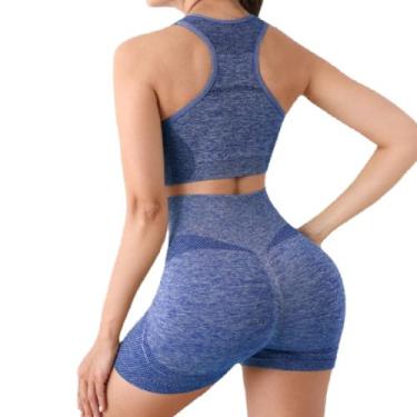 Imagem de Conjunto Modela Corpo Levanta Bumbum Bermuda Short + TOP C/ Bojo Remov