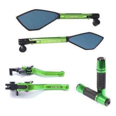 Imagem de Kit Manete Manopla Retrovisor Gsx S R Srad 750 1000 Gsxs - NoBrand, Ve