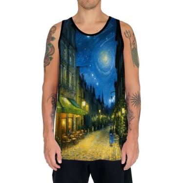 Imagem de Camiseta Regata Van Gogh Releitura Café no Terraço à Noite 3 - Enjoy S