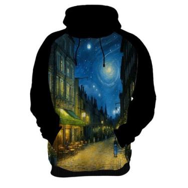 Imagem de Moletom Casaco Van Gogh Releitura Café no Terraço à Noite 3 - Enjoy Sh