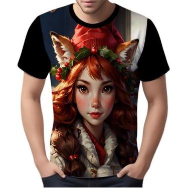 Imagem de Camisa Camiseta Tshirt Natal Festas Elfa Duende Neve HD 3 - Enjoy Shop