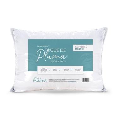 Imagem de Travesseiro Percal Algodão 180 Fios Toque Pluma 70x50 Suporte Médio 01