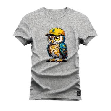 Imagem de Camiseta Plus Size Algodão T-Shirt Estampada Dtf Coruja - Nexstar, Cin