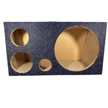 Imagem de Caixa Madeira Trio 1X12 Carpete Grafite Duto 3 Polegadas - ANDIRA CAIX