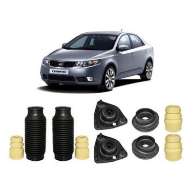 Imagem de Kit 2 Coxim Dianteiro Batente Traseiro Cerato 2009 2010 2011 - Qualyki