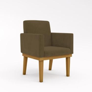 Imagem de Cadeira Reforçada para Mesa Jantar Estudos  Balaqui Decor, Marrom