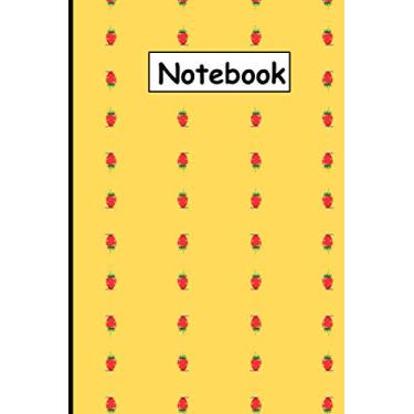 Imagem de Notebook: Strawberry Fruit Themed Beautiful Cover College Ruled Notebook For Kids , Boys, Girls, Students, Gift, Home, School, College cute (notebook journal) 6*9 paperback