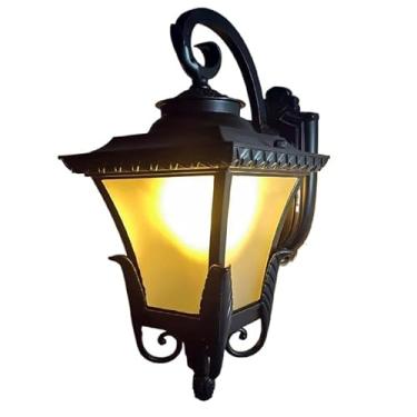 Imagem de Luminárias de parede externas de liga de alumínio fundido europeu, luz retrô, luxo, E26/E27, base, arandelas de parede, atmosfera criativa, quarto, cabeceira, luz de parede para estudo, corr