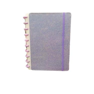 Imagem de Caderno Inteligente Smart A5 Grande Glitter 80 Fls Pautado - NS, Lilas