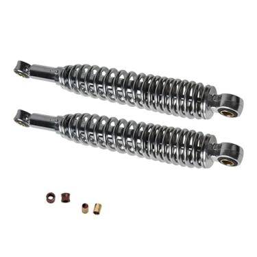 Imagem de Silscvtt Amortecedores cromados olho a olho 335 mm (13 1/20.3 cm) Substituição para Honda S65 CL CT70 XL75 CL90 CT90 CM90 S90 CM91 CT110 Prata