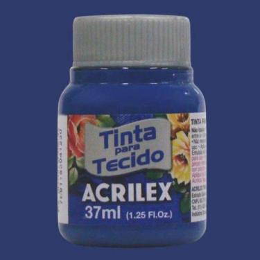 Imagem de Tinta para Tecido Fosca Acrilex 37ml Cores Frias - 04140, AZUL COBALTO