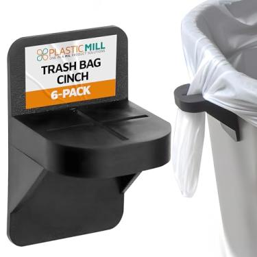 Imagem de PlasticMill Sacos de lixo pretos, pacote com 6, para manter os sacos de lixo no lugar.