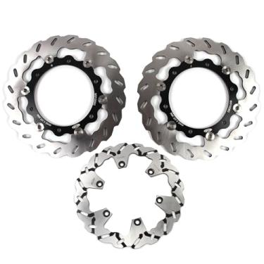 Imagem de Disco de freio traseiro dianteiro flutuante para Yamaha XP T-max 500 2008-2011 ABS, acessórios de substituição de motocicleta preto