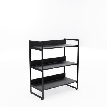 Imagem de Estante Desmontável 3 Prateleiras - Metalon Preto