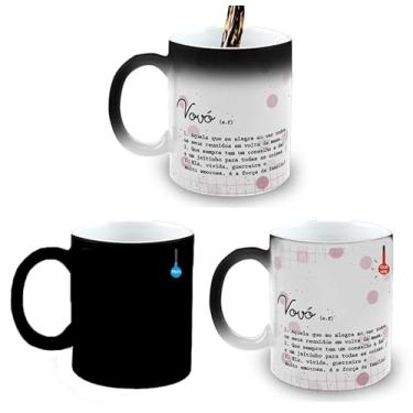 Imagem de Caneca Mágica Porcelana Presente Vovó Significado Rosa