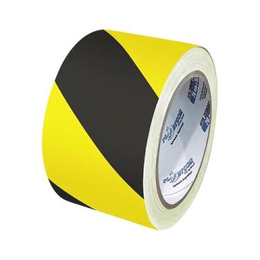 Imagem de Fita Zebrada Plastcor para Sinalização 70mm x 100m