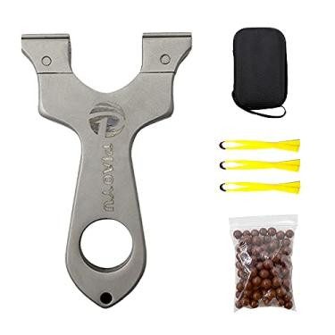 Imagem de Piaoyu Slingshot, estilingue de caça e tiro de aço inoxidável, faixa de borracha plana para adultos ao ar livre (embalagem 2)