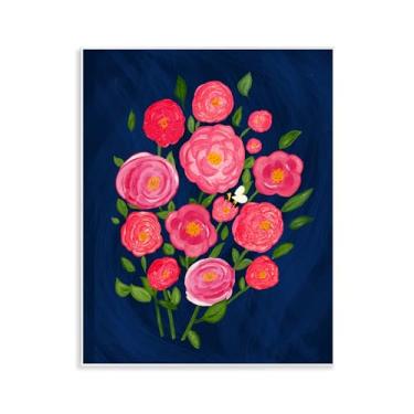 Imagem de Stupell Industries Design de arte de placa de parede rosa poses Bunches por Michelle Ingari Designs, 28 x 35 cm