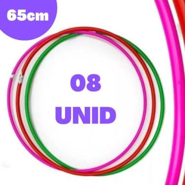 Imagem de Bambolês Arco Infantil 08 Unidades Sortidos Coloridos 65cm - BAMBOLE