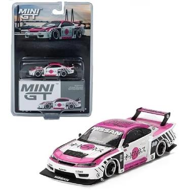 Imagem de Diecast Model Car Compatible with Mini GT 1:64 Nissan LB-Super Silhouette S15 Silvia Auto Finesse SEMA 2023 Limited Edition MGT00781