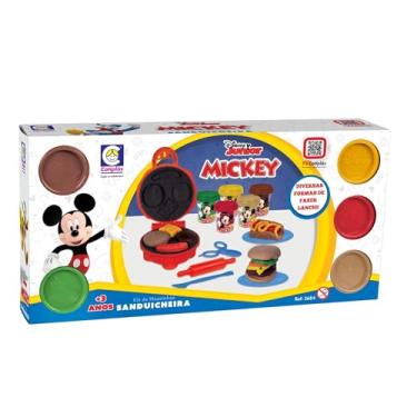Imagem de Brinquedo Sanduicheira com Massinha do Mickey Cotiplás - 2684