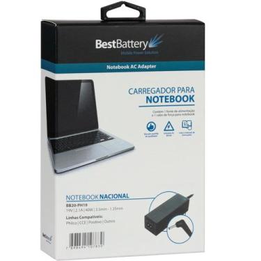 Imagem de Fonte Carregador para Notebook Positivo C4500C - BestBattery, 40 Watts