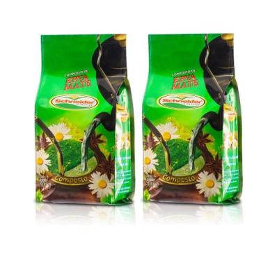 Imagem de 2 Erva Mate Chimarrão SCHNEIDER COMPOSTA ANIS FUNCHO 500G