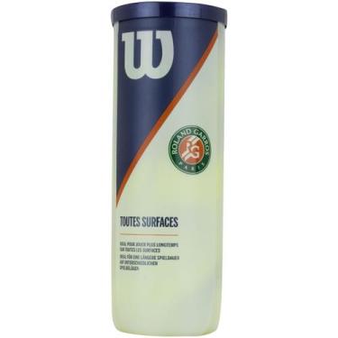 Imagem de Bola de Tennis Wilson Roland Garros All Court Toutes Surfaces, Único