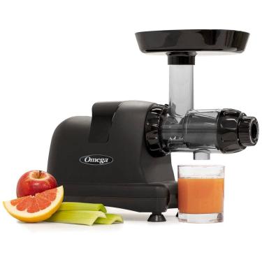 Imagem de Espremedor de Frutas de Mastigação Lenta com Estágio Triplo, 200W, Omega Juicer J8006HDBLK, Preto