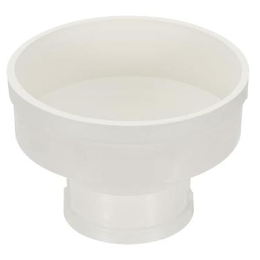 Imagem de PATIKIL Redutor de duto de 20 cm a 10 cm, adaptador de aumento de tubo de PVC para dutos de tubo de fluxo de ar para dutos de ventilação DWV (dreno, resíduos e ventilação), branco