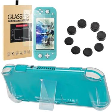 Imagem de Capa Acrilica para Nintendo Switch Lite+ Pelicula Vidro+ 8 Grips