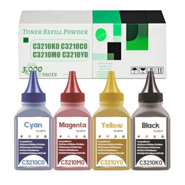 Imagem de Cartucho de toner em pó de reposição para impressora Lexmark C3224dw C3326dw C3426dw MC3224i MC3326i MC3426i, compatível com impressora C3210K0 C3210C0 C3210M0 C3210Y0 (4 cores)