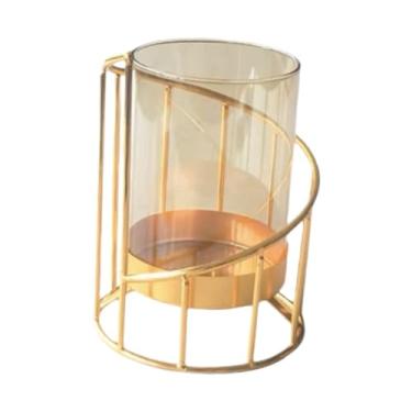 Imagem de Fenteer Base estável de plantador de vasos de flores para decoração de casa Organizador de arranjo floral para estante de livros Mantel de férias de quarto de, Altura 14.5 Cm