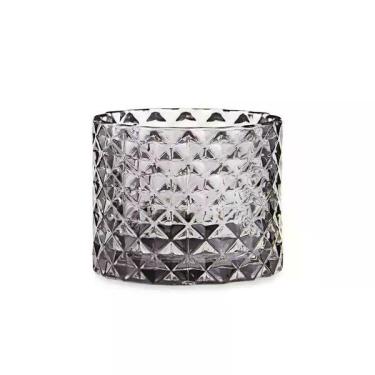 Imagem de Porta-velas em vidro bico abacaxi fumê mart