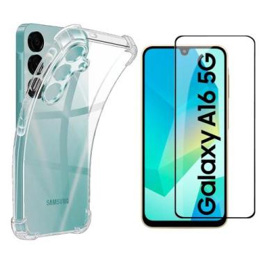 Imagem de Kit Capa Capinha Para Galaxy A16 Anti Impacto + Película 3d - Danet, T