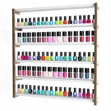 Imagem de Nicho Expositor de Esmaltes Várias Cores Manicure Salão de Beleza Mode