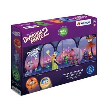 Imagem de Quebra-Cabeça Divertidamente 2 Emoções 4 em 1 400 Peças Xalingo