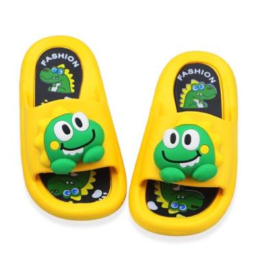 Imagem de Sandália infantil infantil de unicórnio, tubarão, coelhinho, praia, piscina, chuveiro, antiderrapante, chinelos de banho para casa de banho, lindos sapatos de verão e atividades ao ar livre para