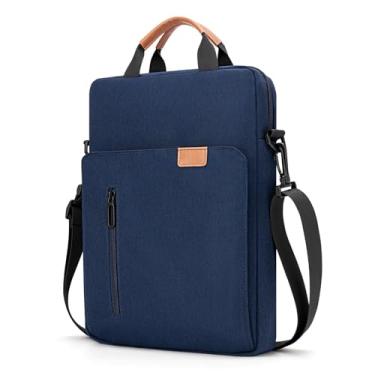 Imagem de jooeer Capa vertical para laptop MacBook Air/Pro de 13 a 13,3 polegadas para iPad Pro de 13 polegadas M4 Air M2 M3 12,9 polegadas iPad Pro, capa protetora à prova d'água para laptop, azul marinho
