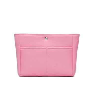 Imagem de YONEBN Bolsa de armazenamento de poliuretano leve grande capacidade bolsa interna simples bolsa organizadora (Pu/rosa azaléia), Rosa Pu/Azaleia