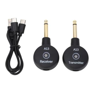 Imagem de Receptor Transmissor de Guitarra Recarregável 2.4GHz de Guitarra Sem Fio Plug and Play para Guitarra Elétrica Baixo Violino Teclado