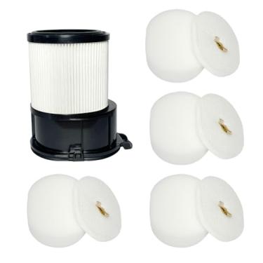 Imagem de 9 pacotes de filtros Hepa Filtro de espuma de feltro compatível com Shark PowerDetect Vacuum IP1251, IP1250, IP1251C, IP1255QCP, IP1255QNV, IP1255QPR, IP1255QTL, IP3251, IP3251C, IP1255QMG, IP3252