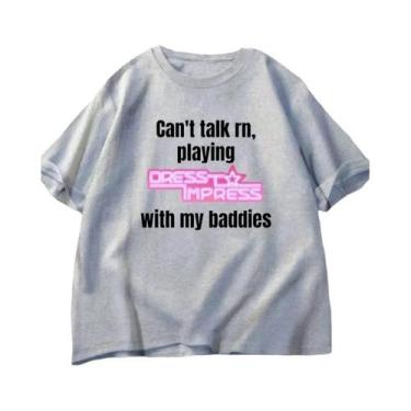 Imagem de Camiseta Feminina Engraçada Roblox - "My Baddies" - Paródia, Bj3101, C