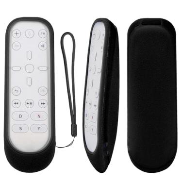 Imagem de CHUNGHOP Capa protetora de silicone para controle remoto de mídia PlayStation 5, capa para PS5, lavável à prova de choque com laço - preta