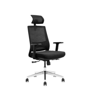 Imagem de Cadeira de Escritório Presidente Giratória NR17 Unik Preta - LEX