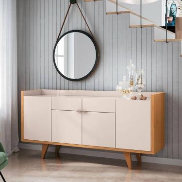 Imagem de Buffet Balcão Decorativo Albani Sala De Jantar Off White/cinamomo G26 - Gran Belo