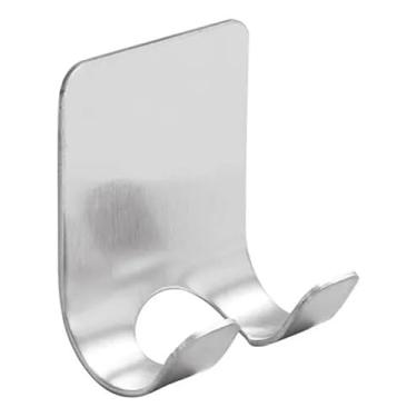 Imagem de Gancho Inox Adesivo Parede Suporte Gilete Celular Carregador