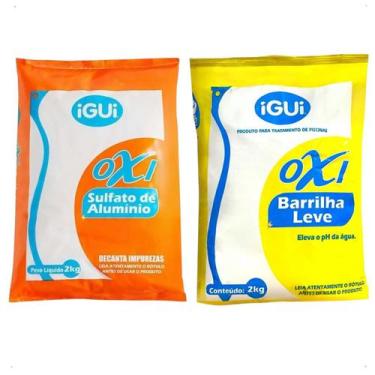 Imagem de Barrilha 2kg E Sulfato De Alumínio Igui 2kg Para Piscinas